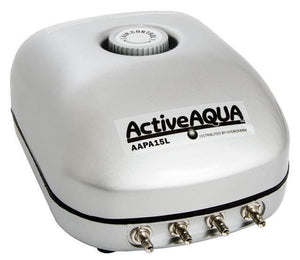 Active Aqua Air Pump 4 Outlets, 6w 15 L/min - Active Aqua - Happy Hydro