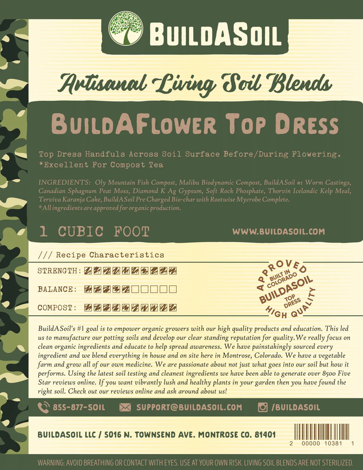 buildasoil lite for house plants and flowers outside BuildASoil Build-A-Flower Top Dress Mix
