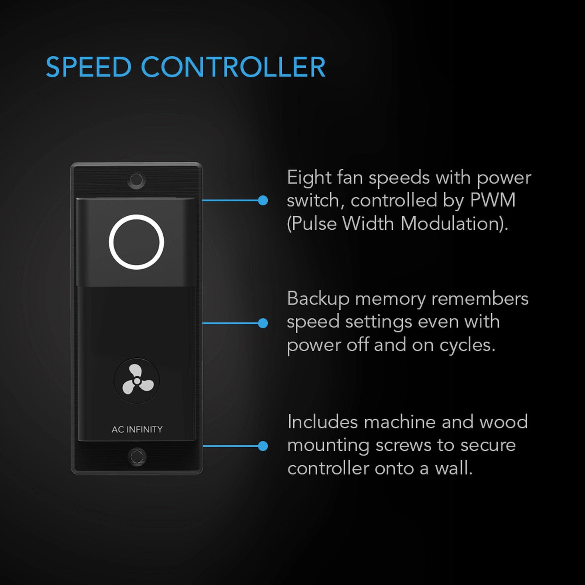 Cloudline T10 AC Infinity Fan with Controller 69 - AC Infinity - Happy Hydro