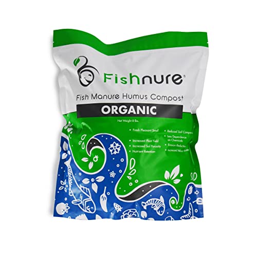 Fishnure Odorless Organic Humus Compost Fish Manure Fertilizer, 8 lb - Fishnure(TM) - Happy Hydro