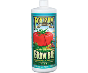 FoxFarm Grow Big® Liquid Concentrate Hydro Formula 1 Quart - FoxFarm - Happy Hydro