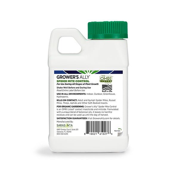 spider mite killer for indoor plants Grower's Ally Spider Mite Control 8oz Concentrate