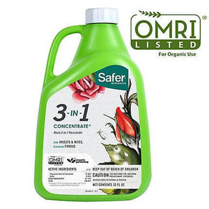 Safer 3-in-1 Garden Spray Concentrate 1 Quart - Safer - Happy Hydro