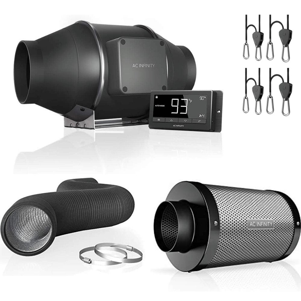 The Essentials' Grow Kit ROI-E420 LED Light AC Infinity Tent & Ventilation 3’ x 3’ - Happy Hydro - Happy Hydro